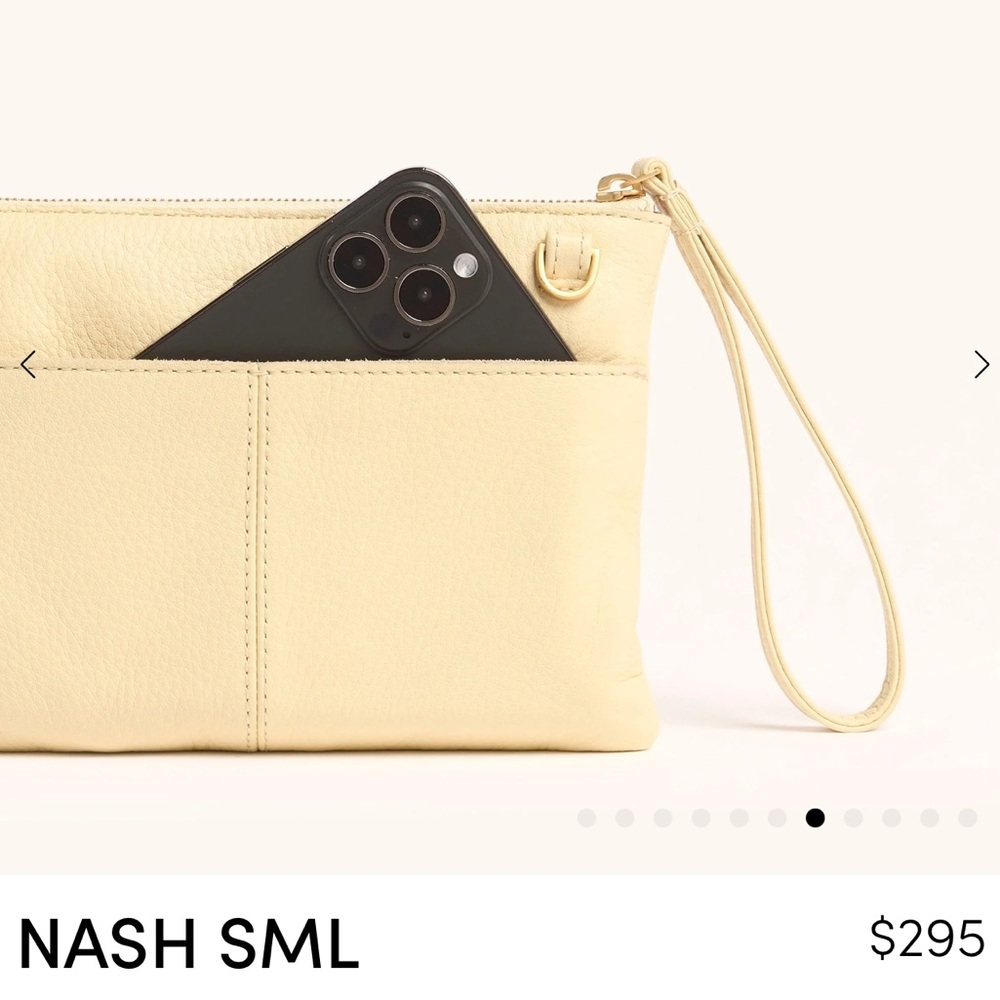 NWT HAMMITT NASH SMALL (3-Way) Crossbody/Wristlet/Belt Bag (Dawn/Brushed Gold) - Picture 7 of 17